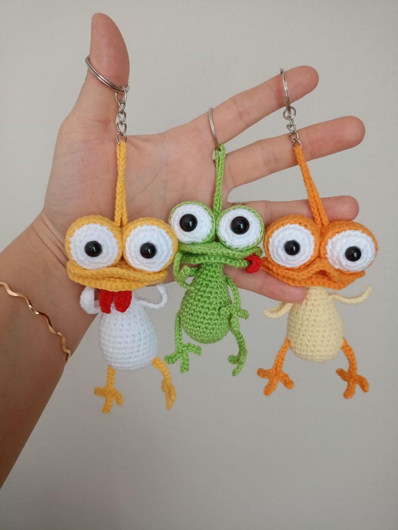 Farm Animal Keychain Crochet Pattern