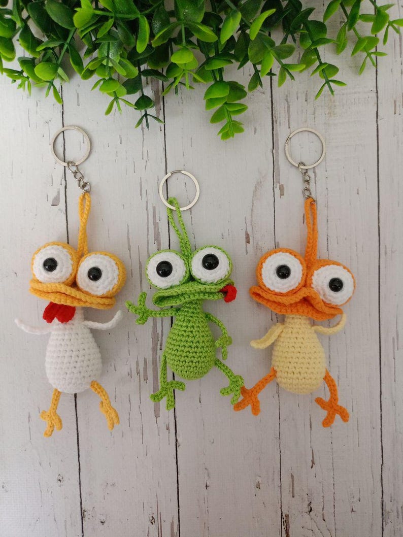 Farm Animal Keychain Crochet Pattern