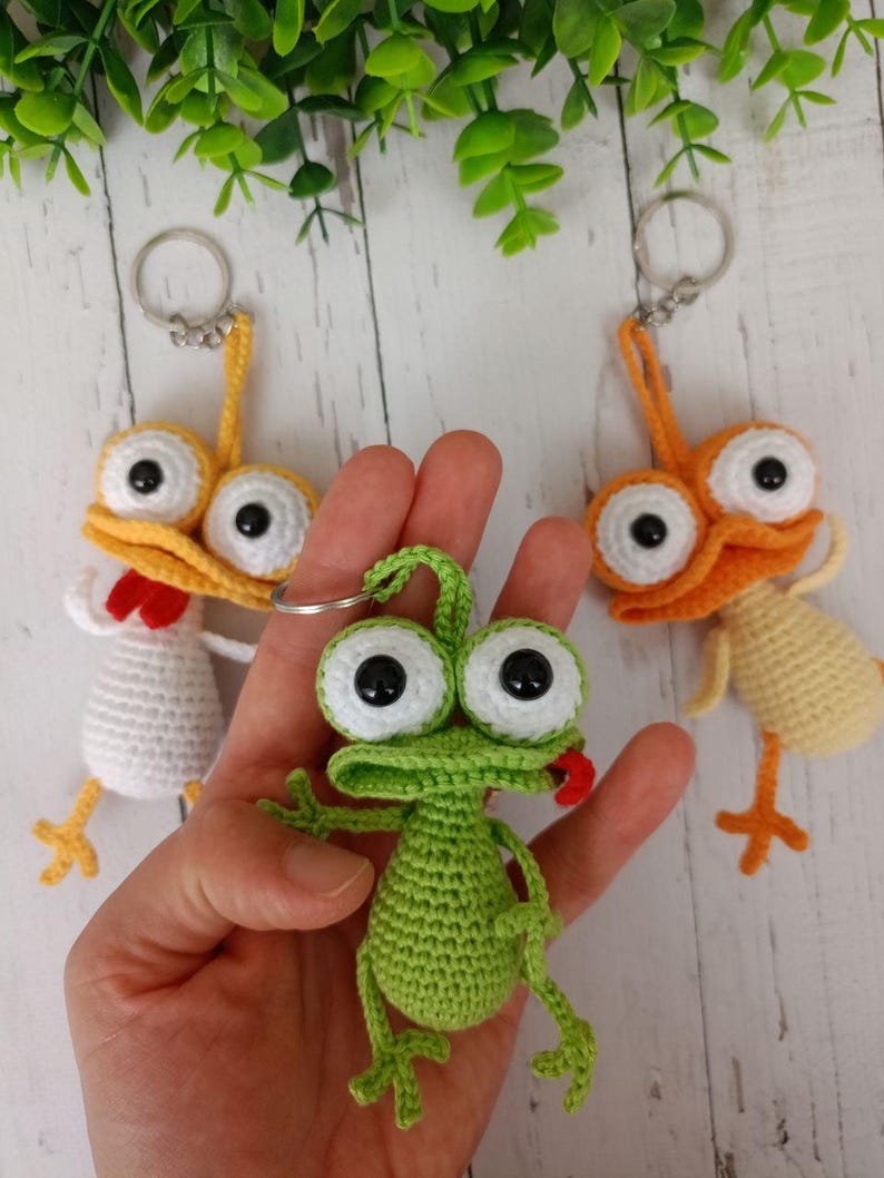 Farm Animal Keychain Crochet Pattern