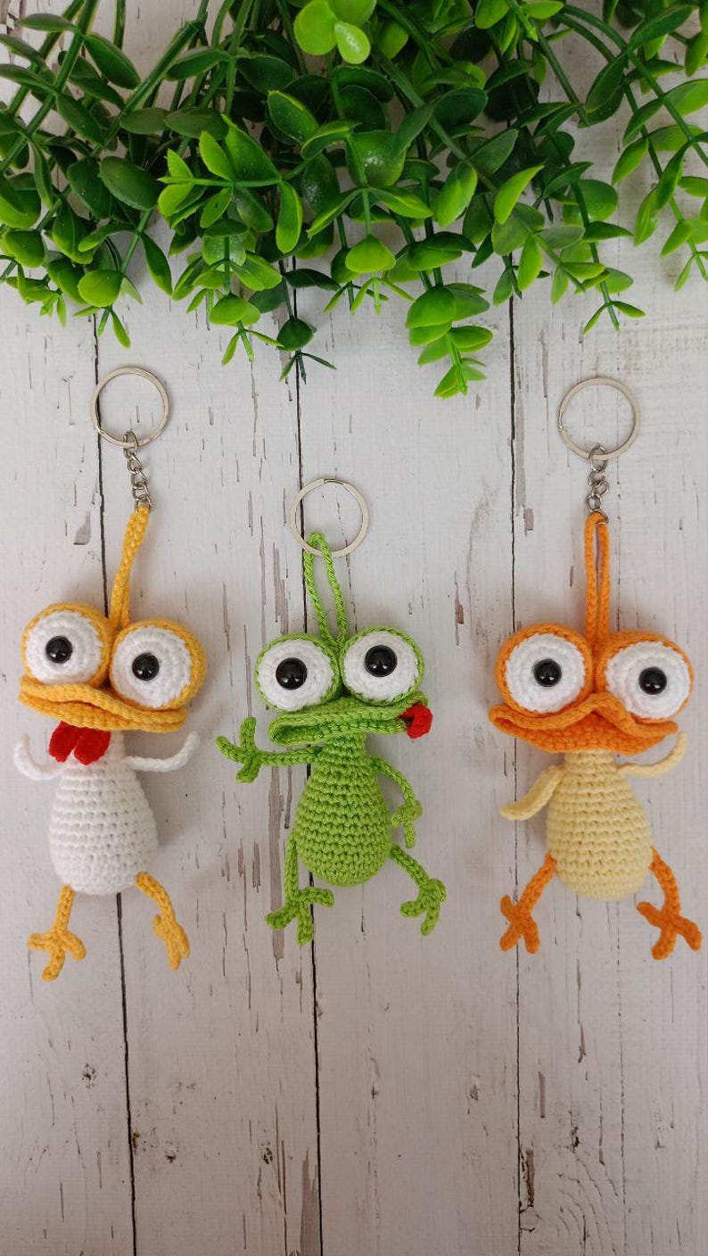 Farm Animal Keychain Crochet Pattern