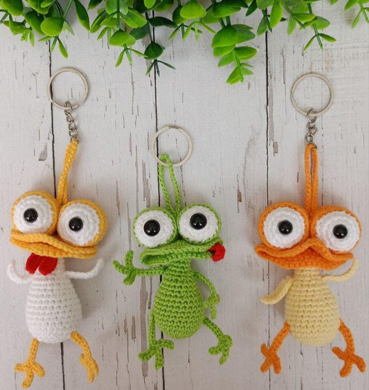 Farm Animal Keychain Crochet Pattern