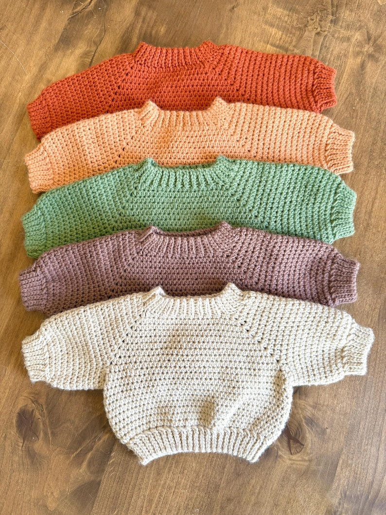 Soft Baby Sweater Crochet Pattern