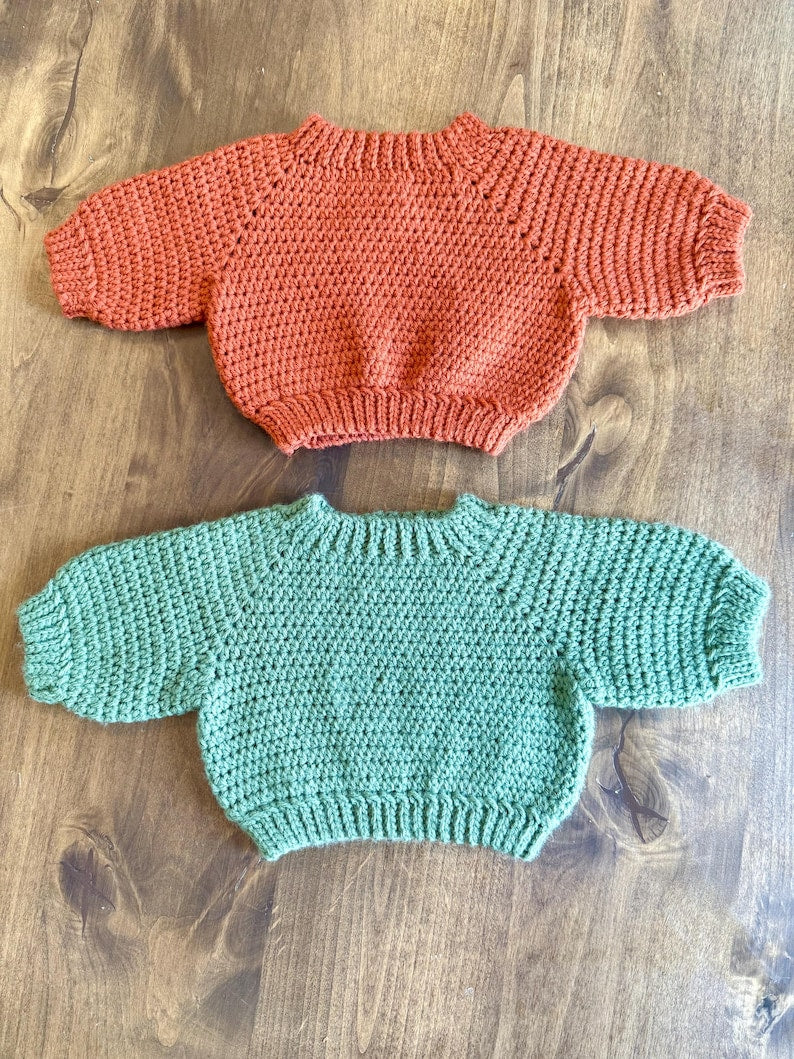 Soft Baby Sweater Crochet Pattern