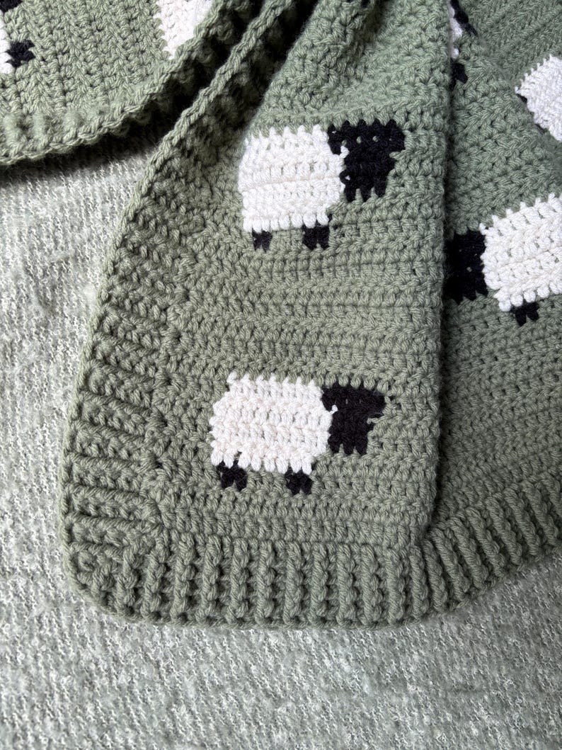 Little Lamb Blanket Crochet Pattern