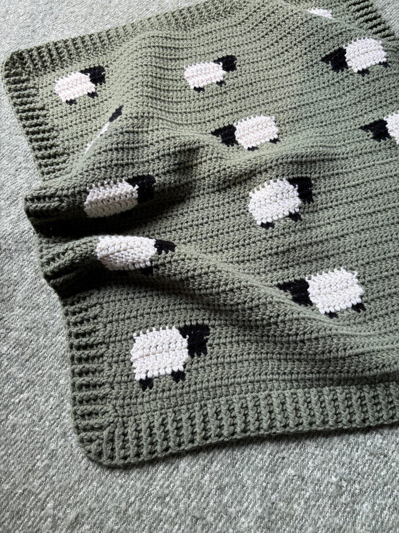 Little Lamb Blanket Crochet Pattern