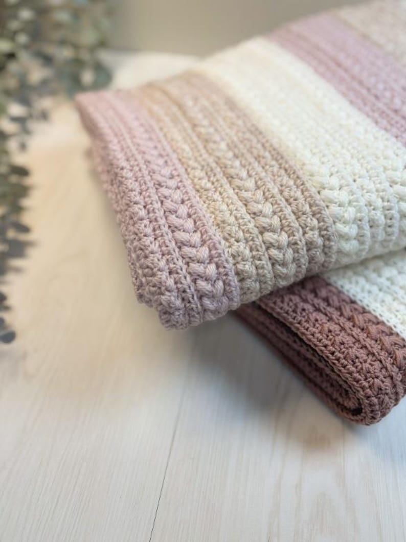 Caramel Rose Blanket Crochet Pattern
