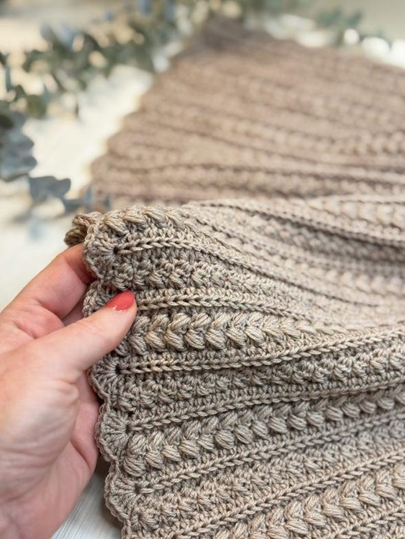 Caramel Rose Blanket Crochet Pattern