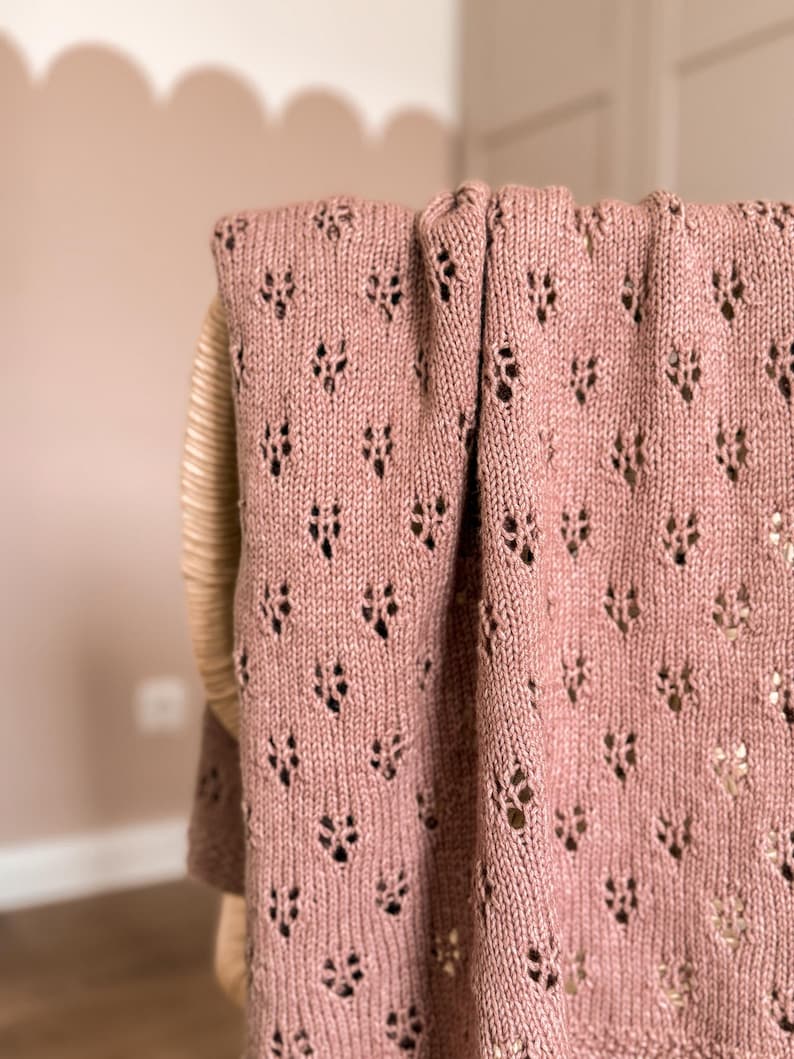 Bloom Baby Blanket Knitting Pattern