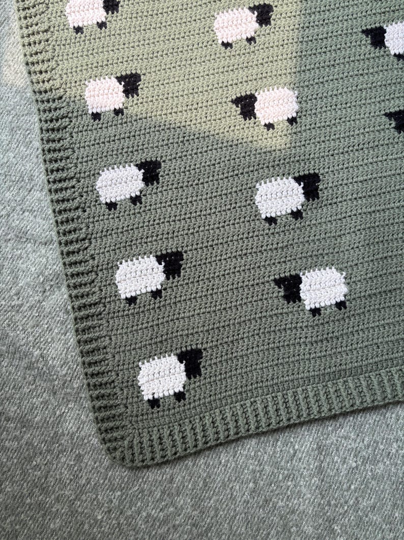 Little Lamb Blanket Crochet Pattern