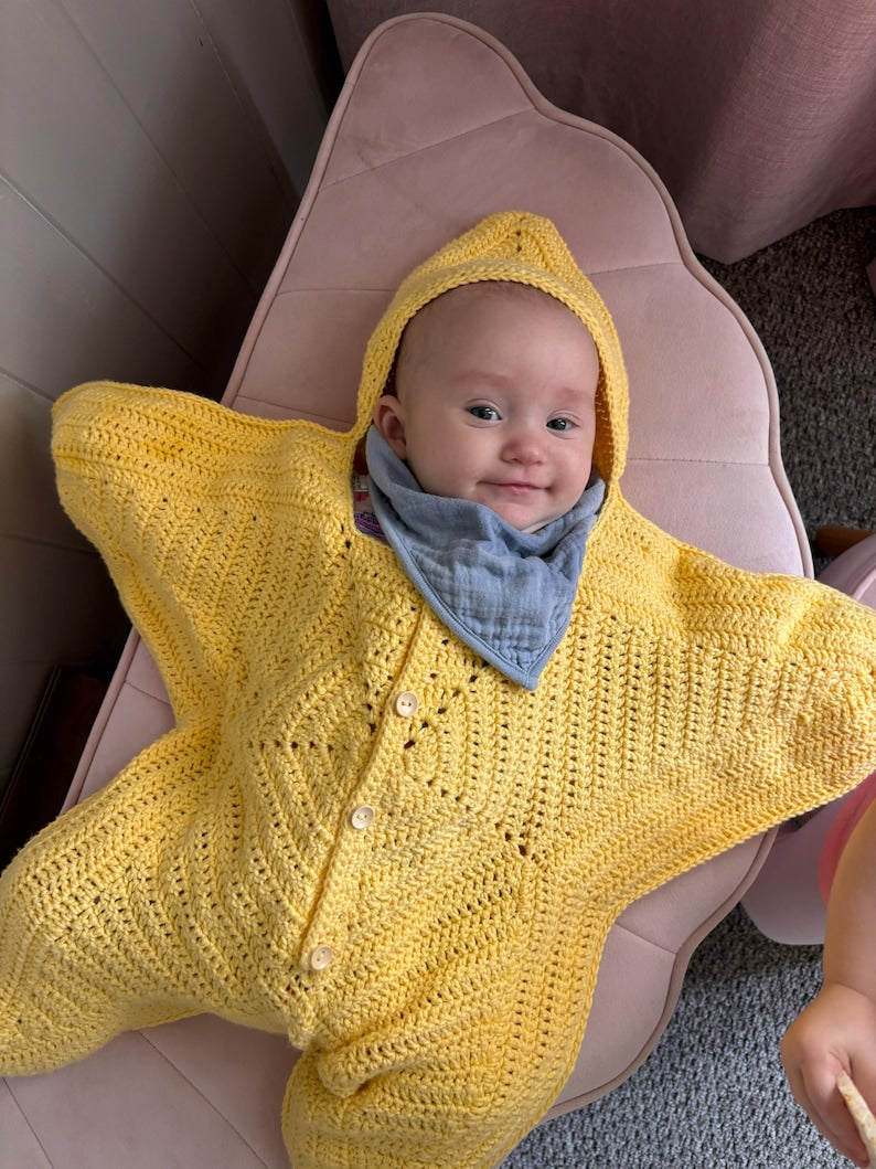 Star Baby Suit Crochet Pattern