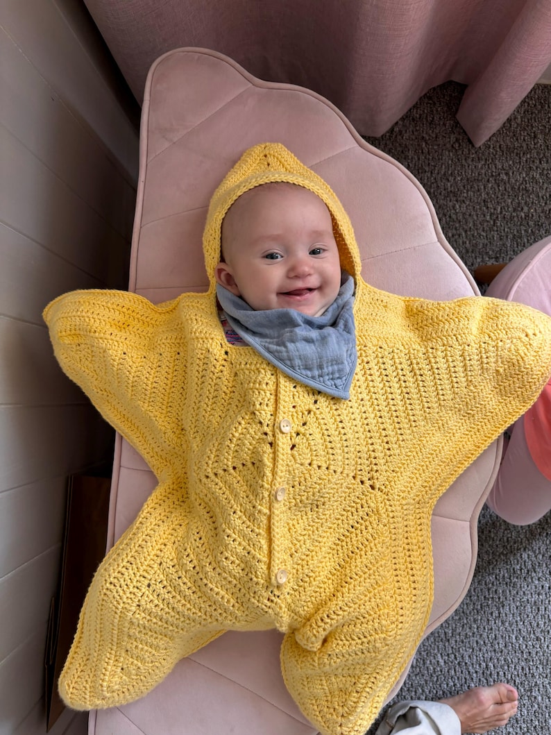 Star Baby Suit Crochet Pattern