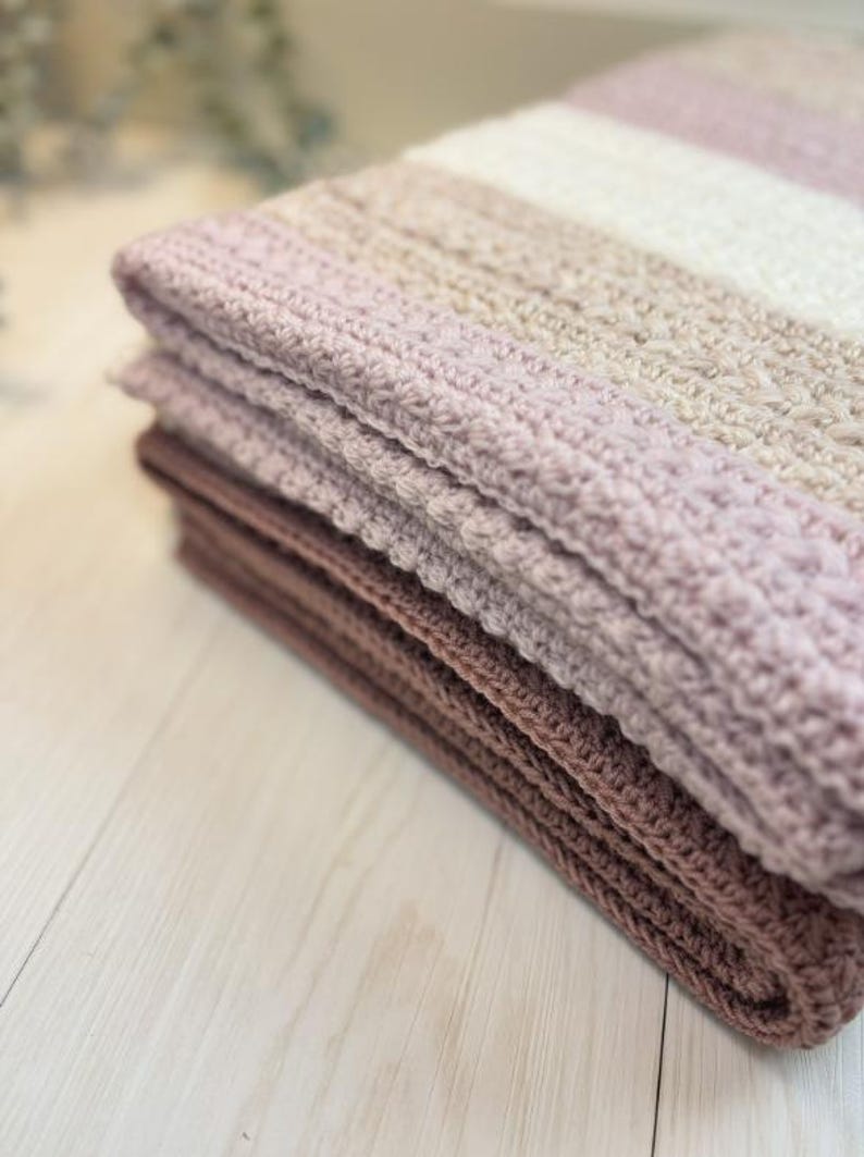 Caramel Rose Blanket Crochet Pattern