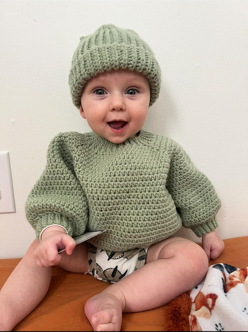 Soft Baby Sweater Crochet Pattern