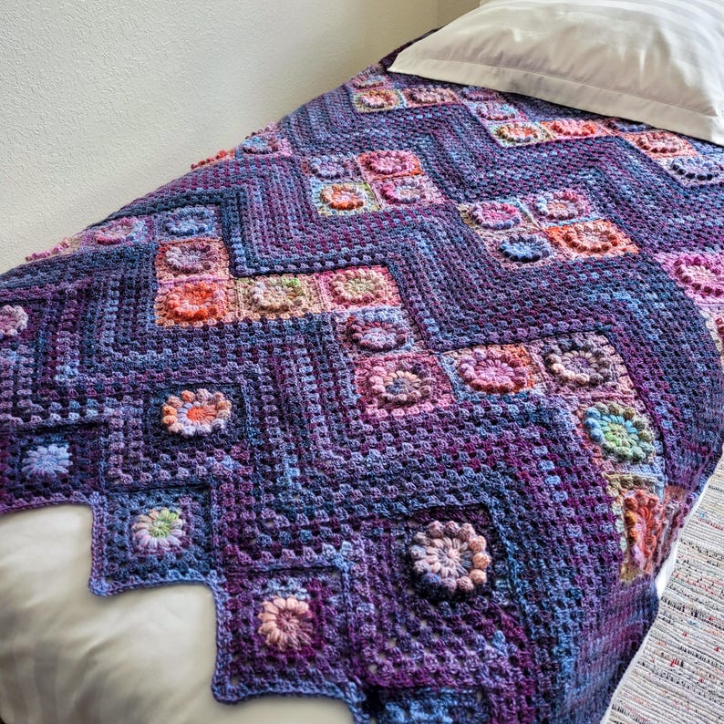 Bloomscape Blanket Crochet Pattern