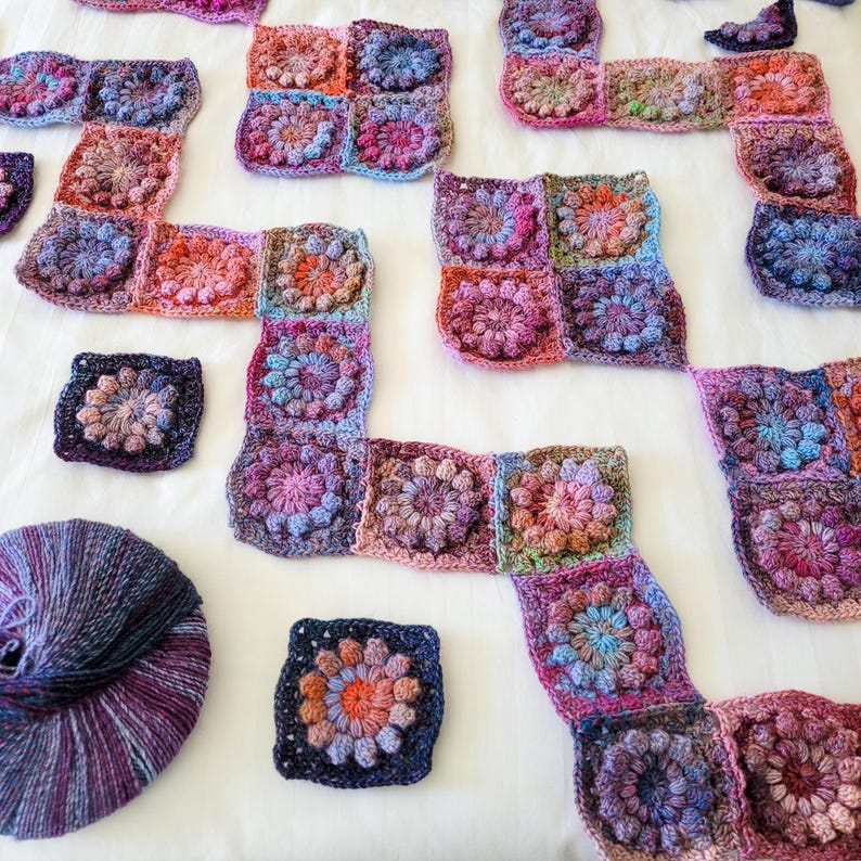 Bloomscape Blanket Crochet Pattern