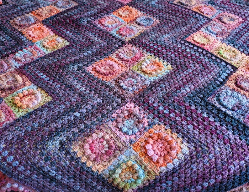 Bloomscape Blanket Crochet Pattern