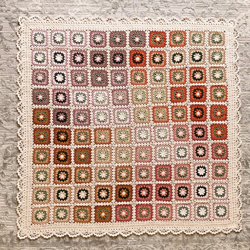 Petalhaven Blanket Crochet Pattern