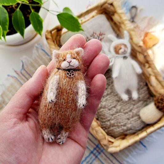 Fluffy Kitten Knitting Pattern