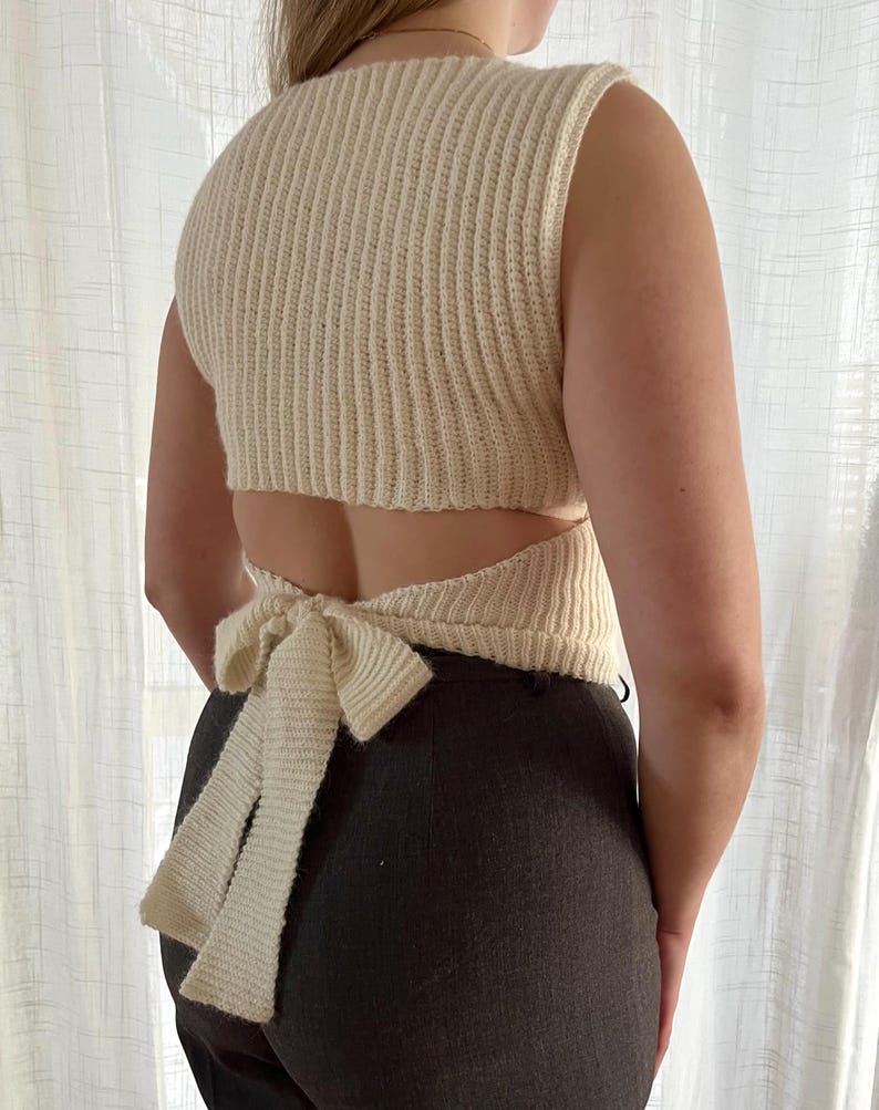 Bow Back Top Crochet Pattern