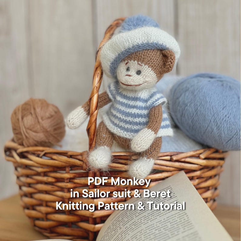 Captain Monkey Knitting Pattern