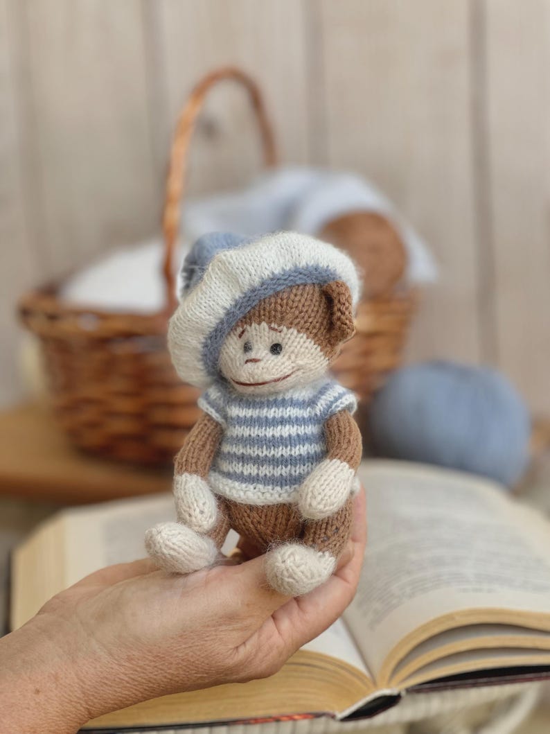 Captain Monkey Knitting Pattern