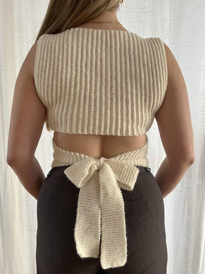 Bow Back Top Crochet Pattern