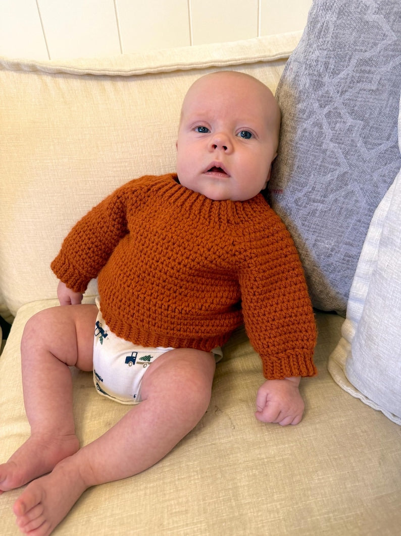 Soft Baby Sweater Crochet Pattern