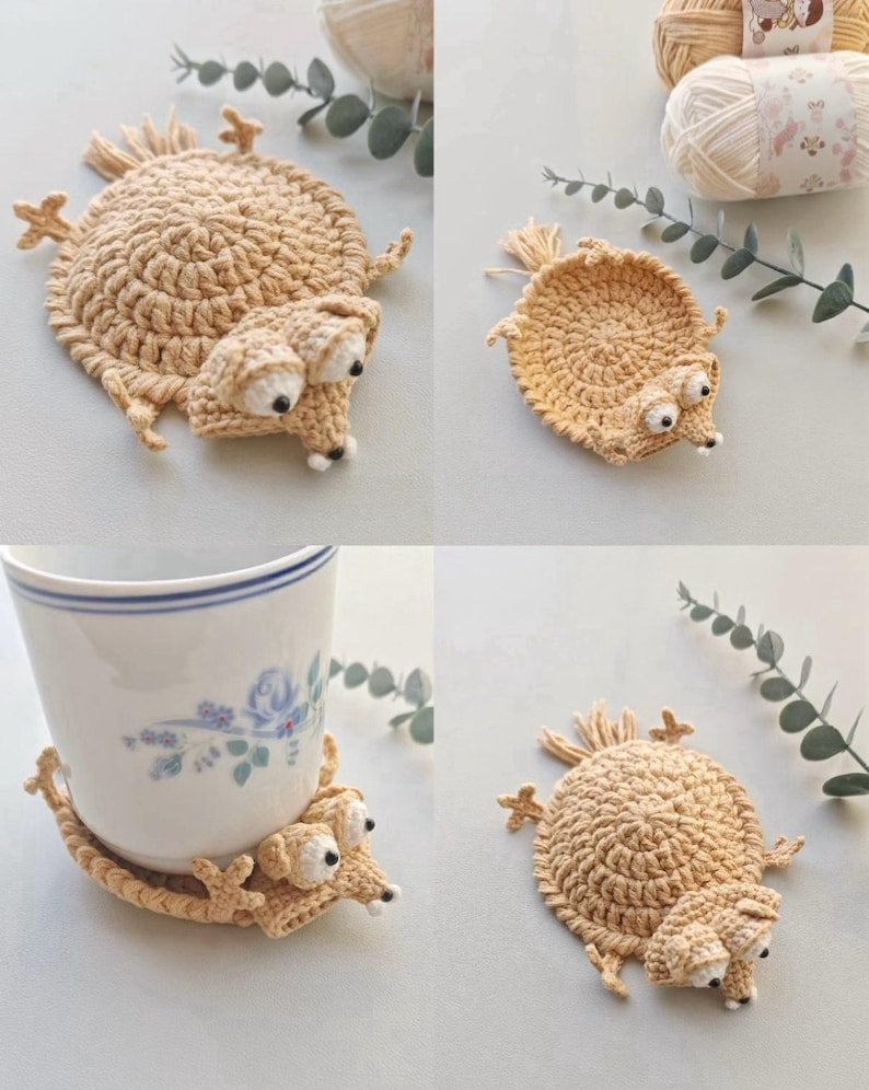 Acorn Coaster Crochet Pattern