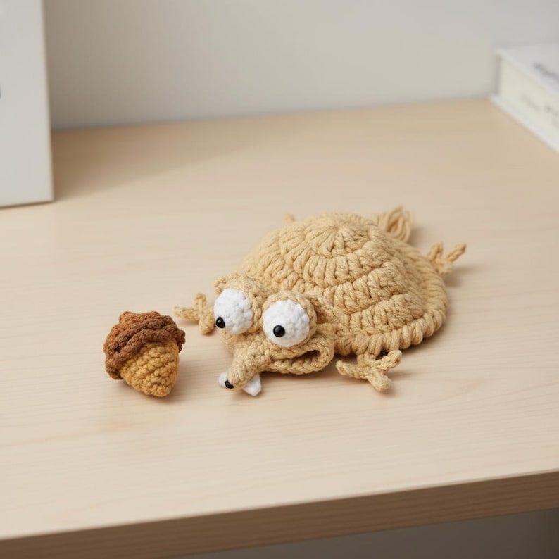 Acorn Coaster Crochet Pattern