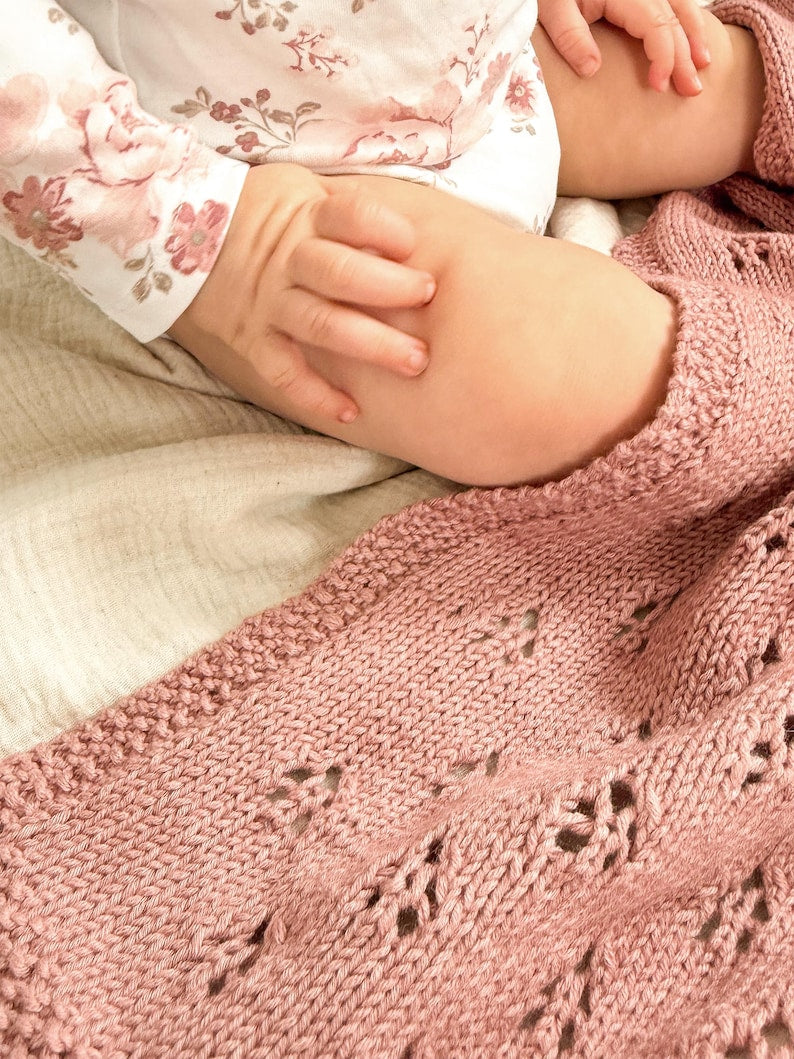 Bloom Baby Blanket Knitting Pattern