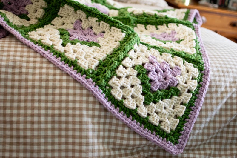 Garden Bloom Blanket Crochet Pattern