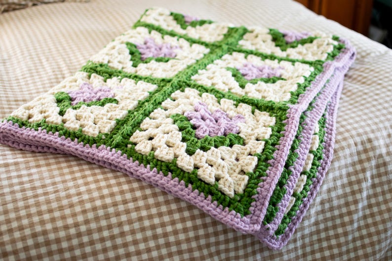 Garden Bloom Blanket Crochet Pattern