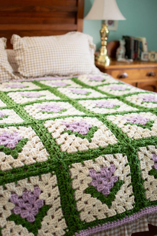Garden Bloom Blanket Crochet Pattern