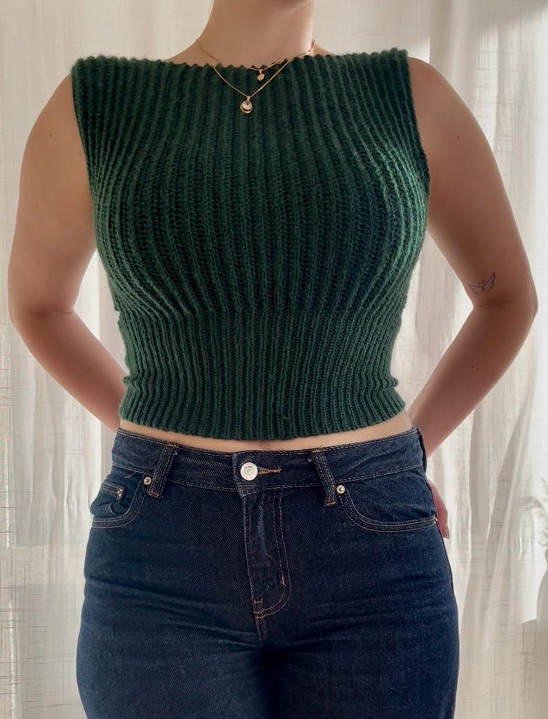 Bow Back Top Crochet Pattern