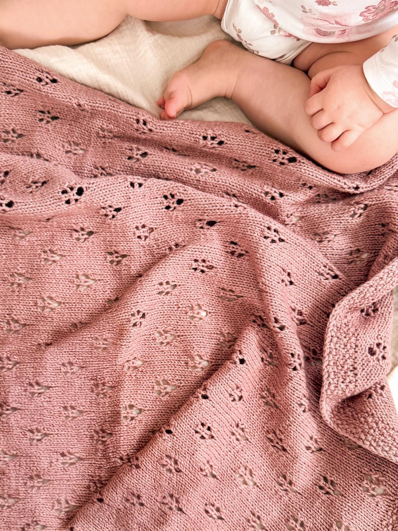 Bloom Baby Blanket Knitting Pattern