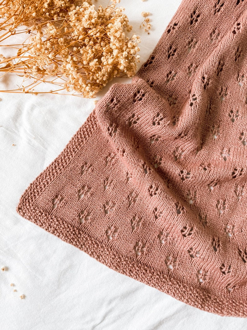 Bloom Baby Blanket Knitting Pattern