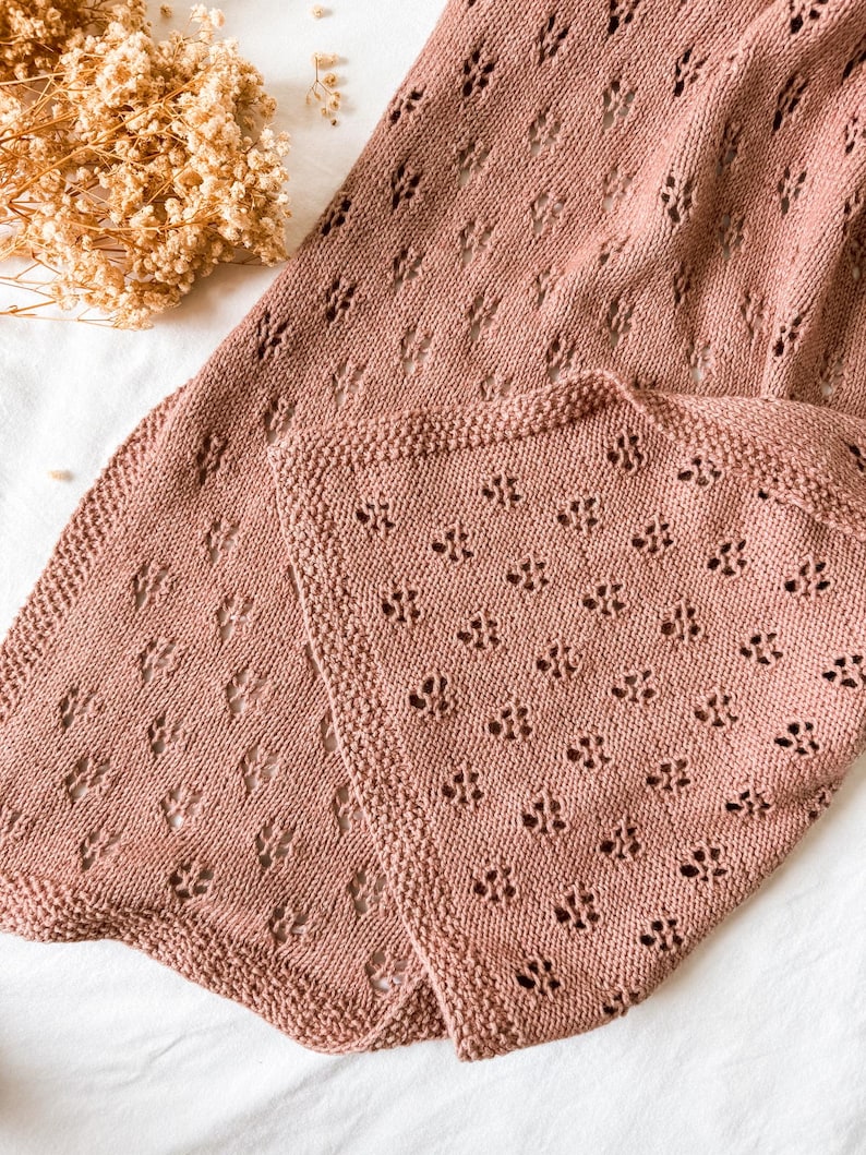 Bloom Baby Blanket Knitting Pattern