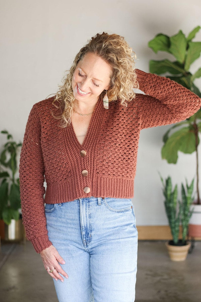 Fireside Cardigan Crochet Pattern