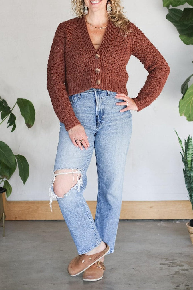 Fireside Cardigan Crochet Pattern