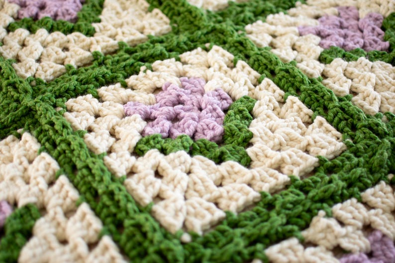 Garden Bloom Blanket Crochet Pattern