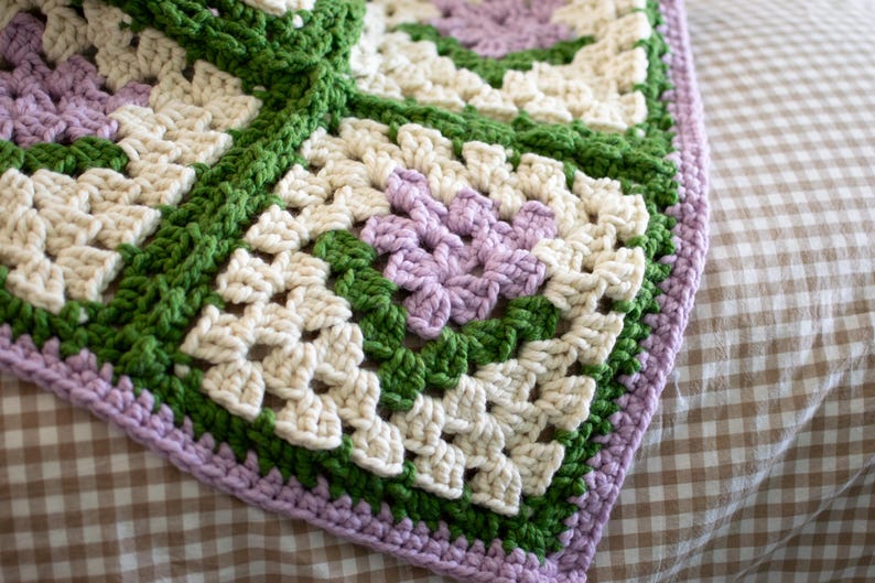 Garden Bloom Blanket Crochet Pattern