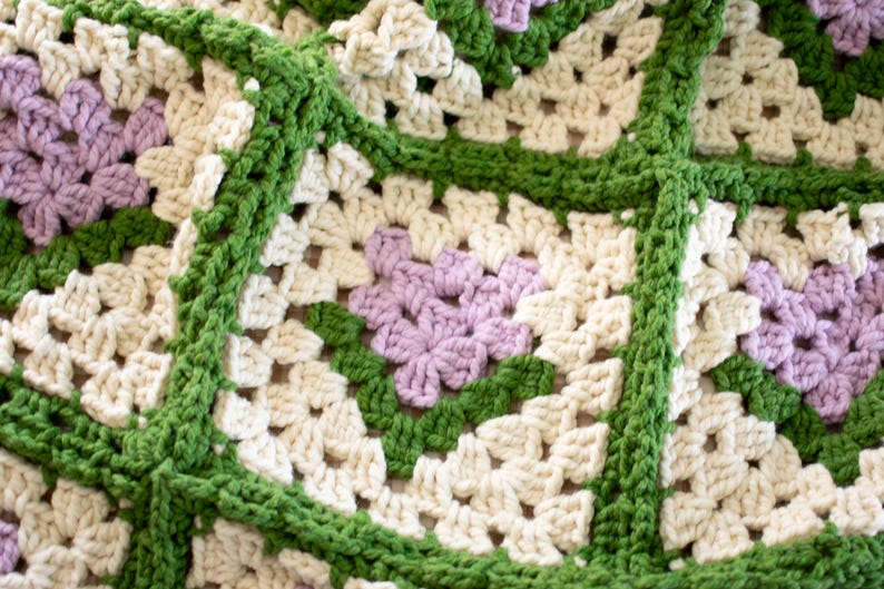 Garden Bloom Blanket Crochet Pattern