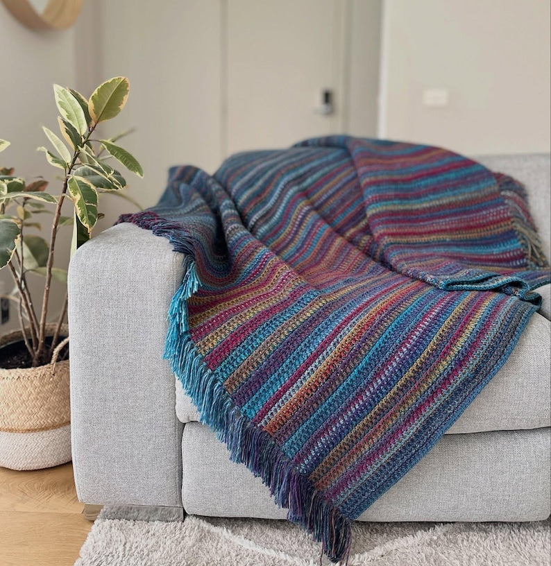 Woven Trail Blanket Crochet Pattern