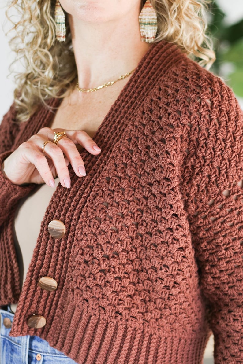 Fireside Cardigan Crochet Pattern