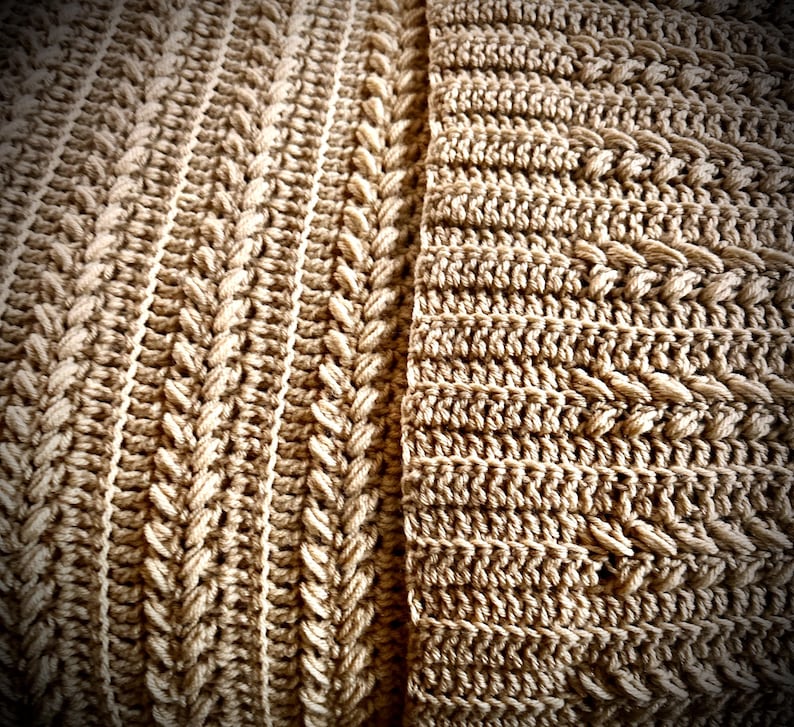 Oatmeal Blanket Crochet Pattern