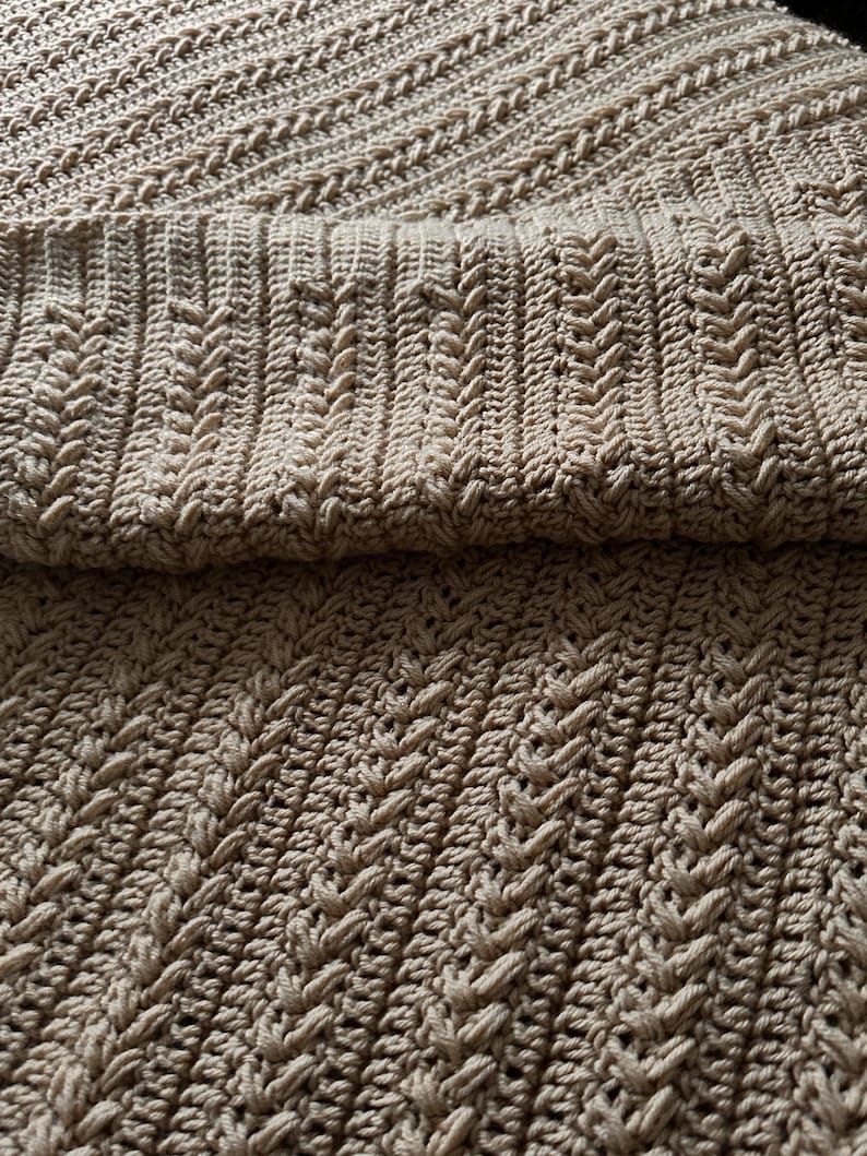 Oatmeal Blanket Crochet Pattern