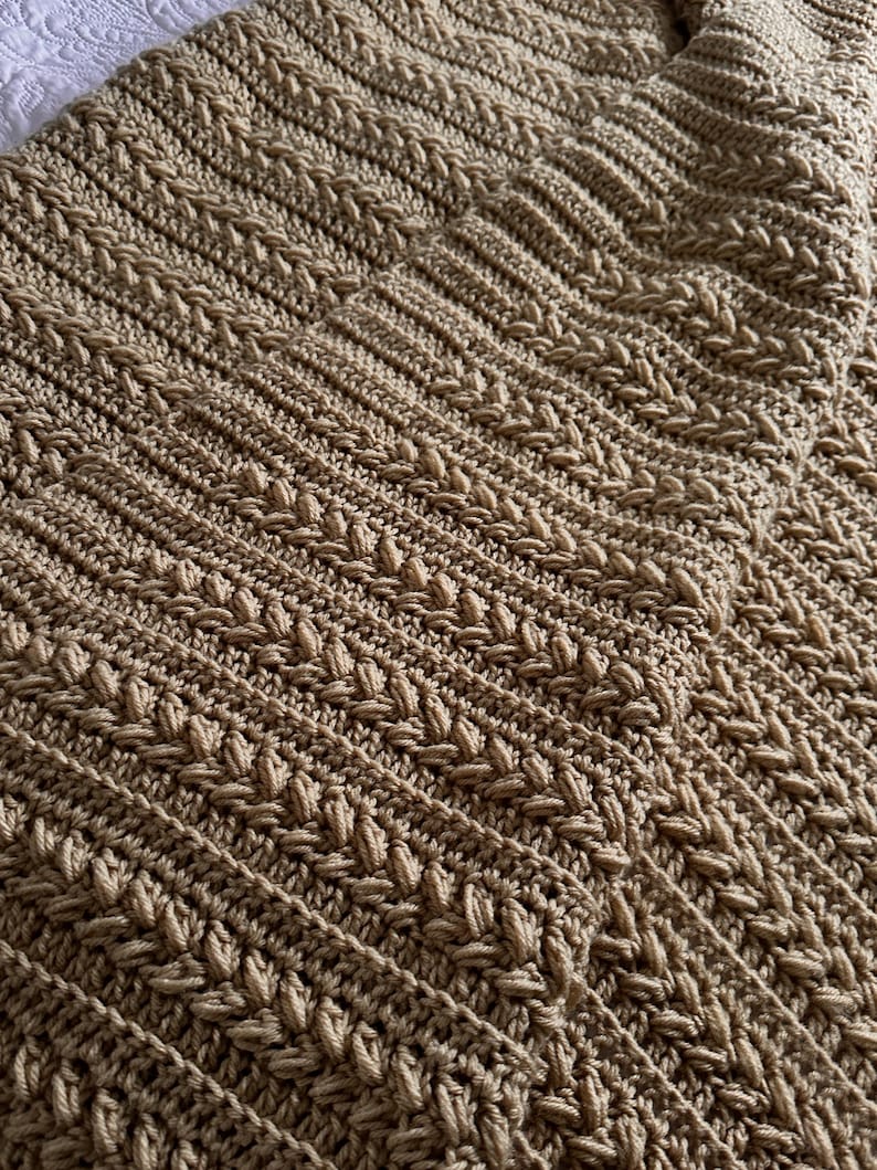 Oatmeal Blanket Crochet Pattern
