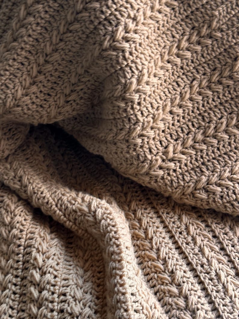 Oatmeal Blanket Crochet Pattern