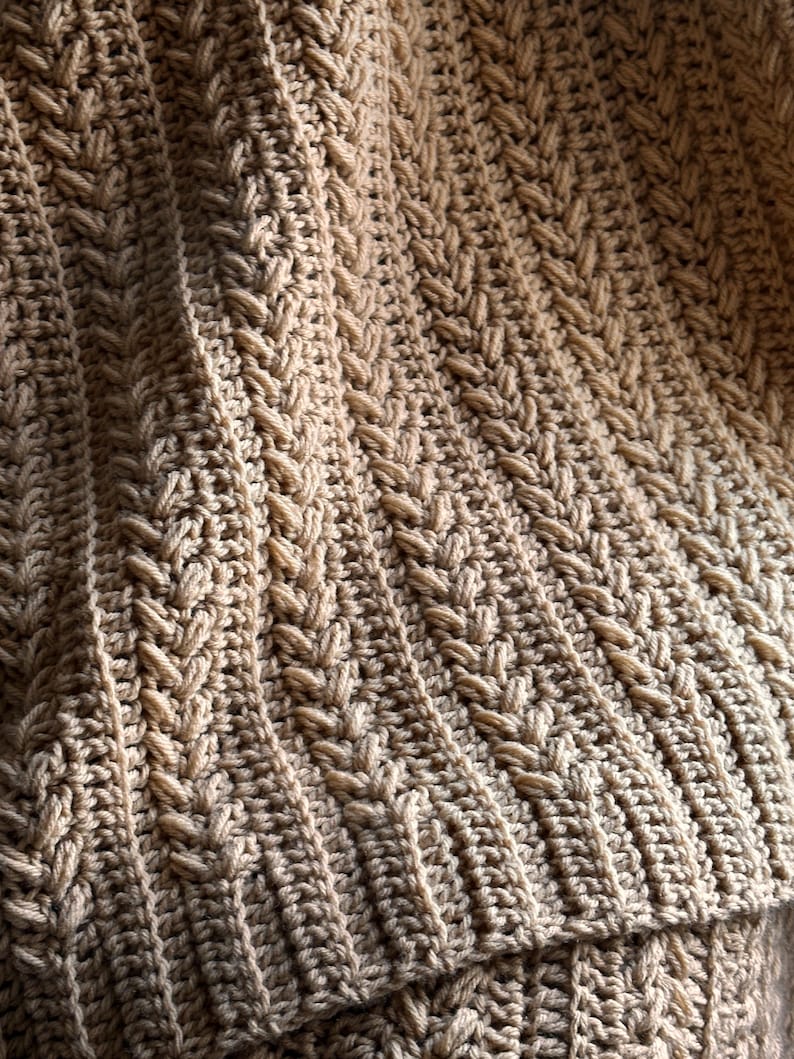 Oatmeal Blanket Crochet Pattern