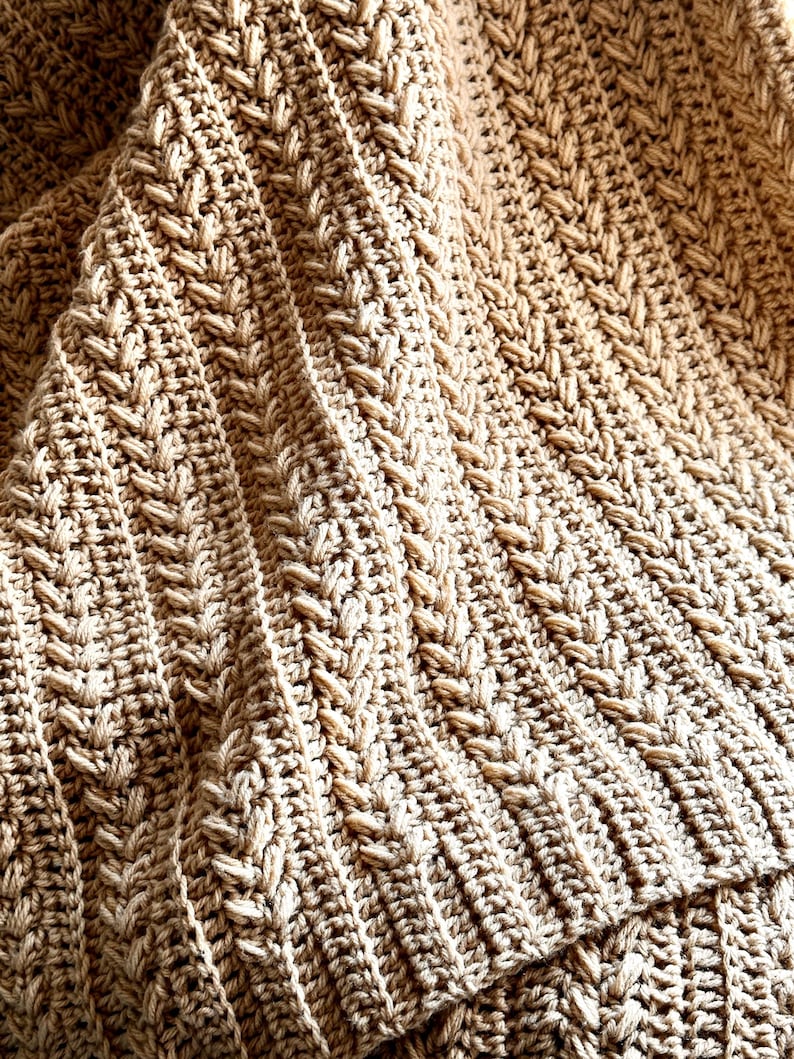 Oatmeal Blanket Crochet Pattern